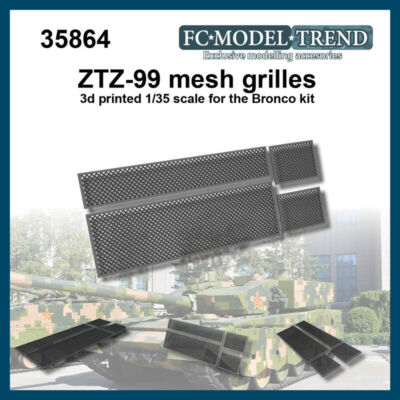 FC Model Trend 1/35 ZTZ-99 Mesh Grilles for Bronco kits