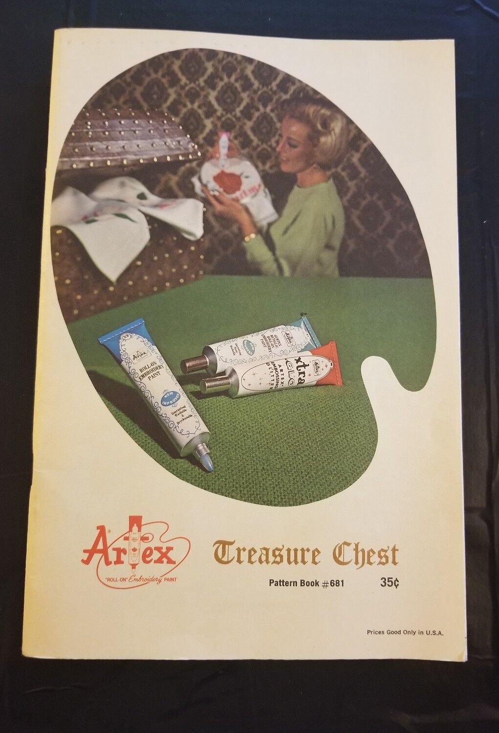 Vintage Artex Treasure Chest Max 79% OFF #681 1968 Pattern Book Max 68% OFF