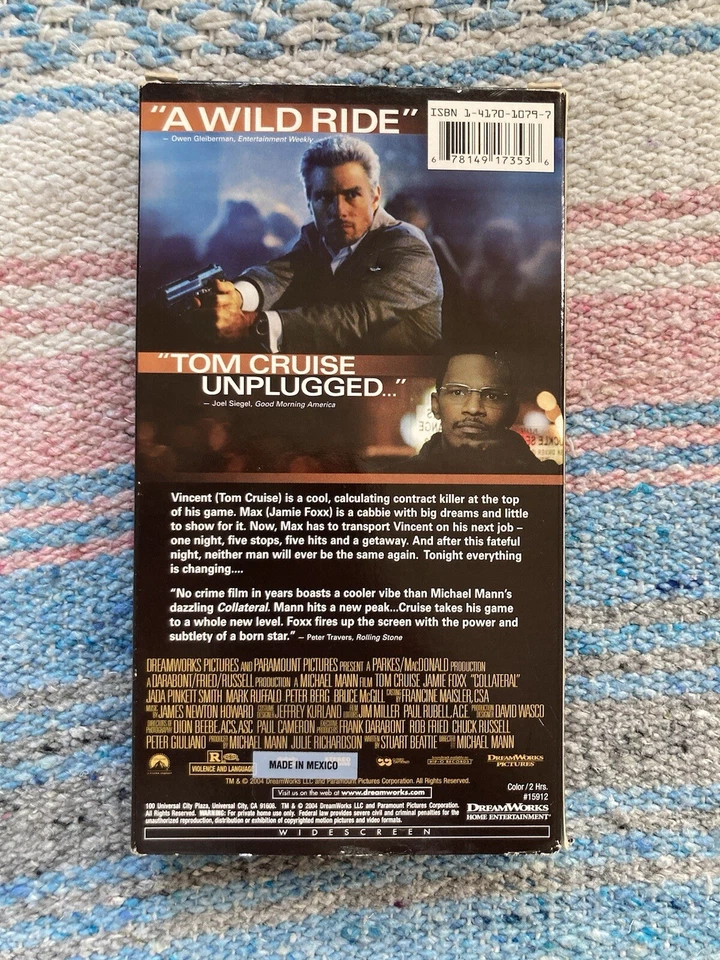 Collateral 2004 VHS Michael Mann Tom Cruise Jamie Foxx Cult Thriller  - Image 2 of 4