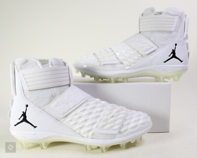 Nike Jordan Force Savage Elite 2 White Football Cleats Size 13-15 (CV1665-103)