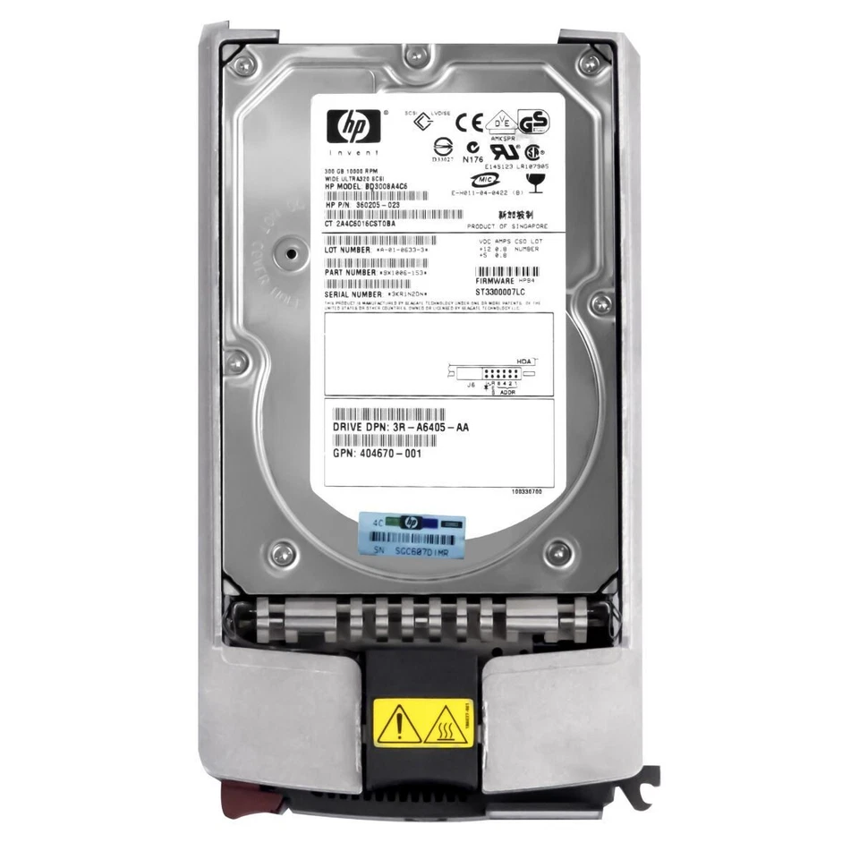 FESTPLATTE HP BD3008A4C6 360205-023 300GB 10000U/min 8MB SCSI ULTRA 320 3.5 Zoll - Bild 3 von 3