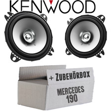Kenwood Lautsprecher f&uuml;r Mercedes 190 W201 Front Boxen 10cm Koax Auto Einbauset