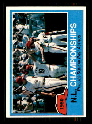 1981 Baseball Topps 1980 NL Championships LCS Philadelphia Phillies  #402 7