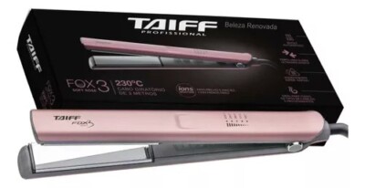Hair Straightener Taiff Fox Ion 3 Pink Bivolt / Flat Iron with