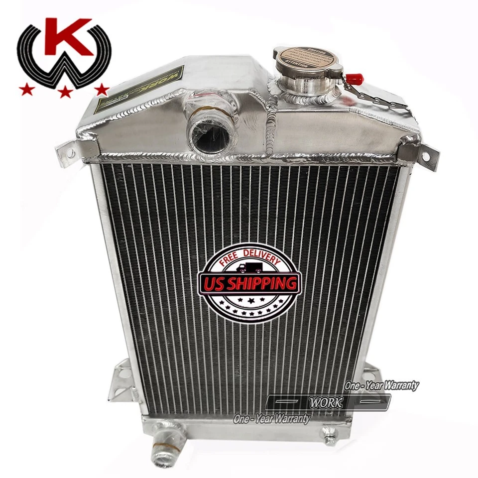 Radiador manual para 61-65 TRIUMPH TR4 l4 2,0 L 2,1 L 2 filas 1961 1962 1963 1964 1965 Foto 2 de 4