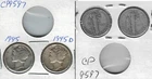 1945 P and 1945 D Mercury Dimes 2 coins Actual Photo of coins CP9597