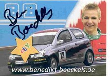 Benedikt Boeckels - Toyota Yaris Cup - Excellent Collectible, Original Autograph,