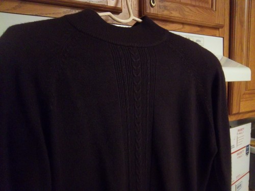 Woman's Maggie Lawrence Sweater Mock Turtleneck - Small - Color: Plum - Picture 2 of 8