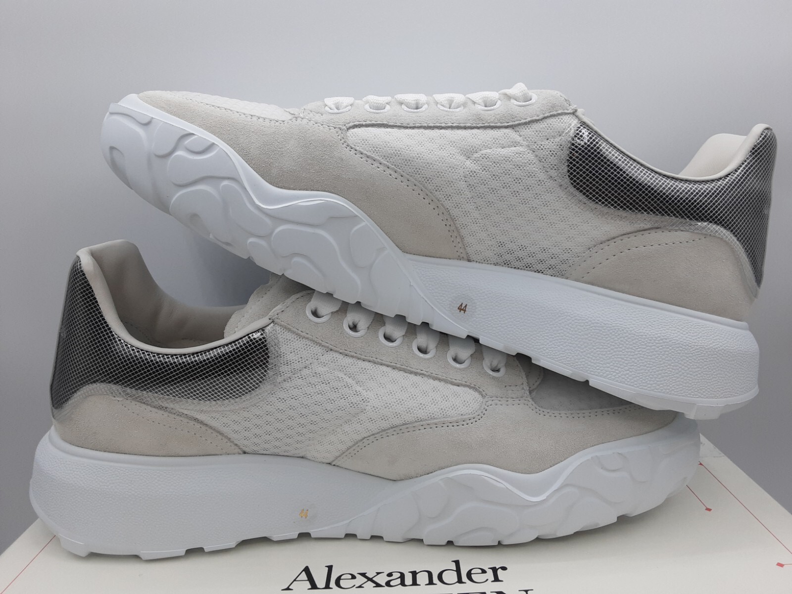 alexander mcqueen men's mix media trainer sneakers