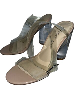 Womens See Through Platform Used Stripper Heels Sz 5.5 Y2K Club Party Dancer