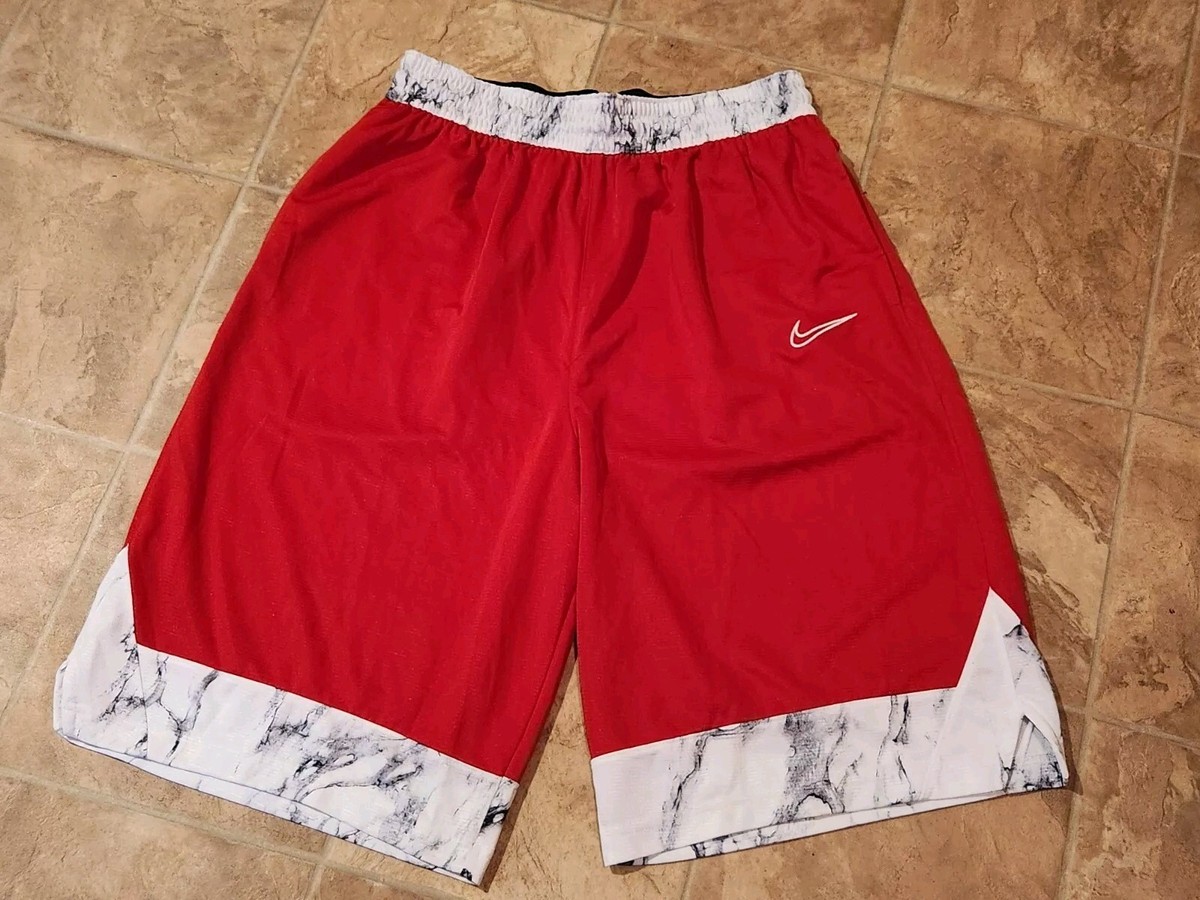 海外限定 Nike Dri-FIT Basketball Shorts Lサイズ Men's Nike Dri-Fit Tall Athletic Basketball Shorts Red Size
