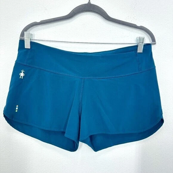 smartwool teal lined running outdoors hiking shorts