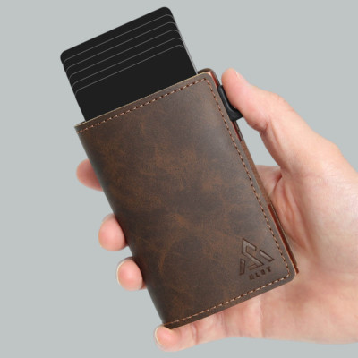 US SELLER Wallets For Men Wallet Credit Card Leather RFID Blocking Minimalist