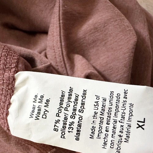 Beyond Yoga Women's XL Spacedye Crop Tank Top Square Neck Sienna Brown Heather - Picture 10 of 10
