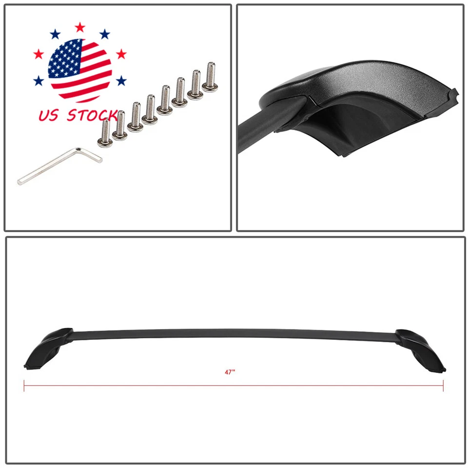 FOR 07-12 MAZDA CX-7 PAIR OE STYLE ALUMINUM BOLT-ON ROOF RACK RAIL CROSS BAR Foto 4 de 4