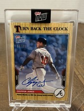 Chipper Jones 2021 Topps Now Turn Back The Clock Autograph Auto 18/49