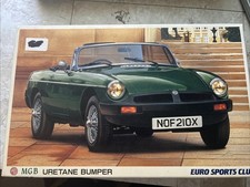 Mgb Aoshima Euro Sports Club Uretane Bumper Model Kit Sealed Bags New 124