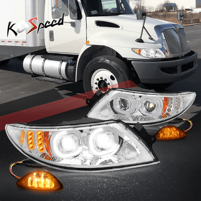 LED DRL Projector Headlight+Side Marker Chrome for 02-16 LED DRL Projector Headlight+Side Marker Chrome for 02-16