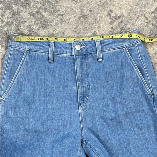 Jeans pantaloni L'Agence Weston vita alta gamba larga Aliso taglia 27 nuovi - Foto 8 di 12