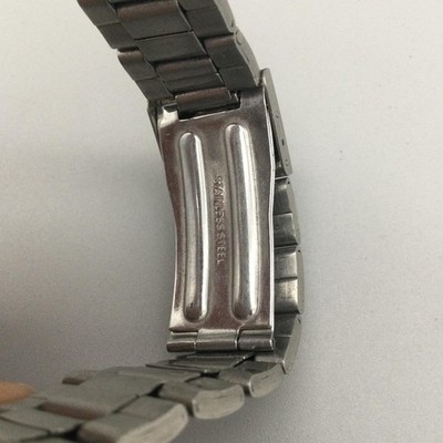 Clerc Jump Hour Mens Watch 38mm Blue Dial Stainless Bracelet 