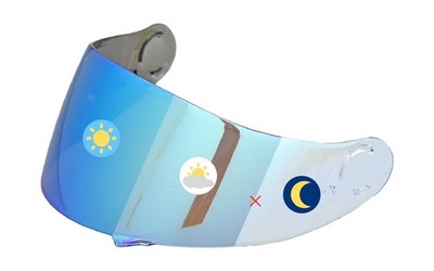Photochromic Visor With GT-Air 1/2 Transition Motorcycle Helmet Face Shield (...