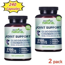 2 Pack - Why Not Natural Glucosamine Chondroitin MSM, Joint Support Supplement