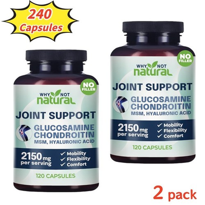 #ad #ad 2 Pack Why Not Natural Glucosamine Chondroitin MSM Joint Support Supplement $19.58