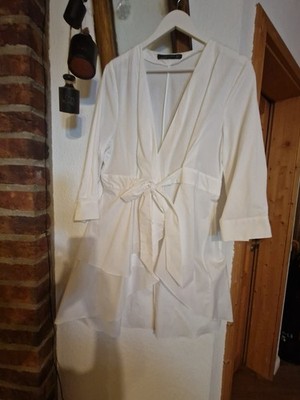 Zara Women Bluse,Longbluse ,Tunika weiss gr. Xl neu