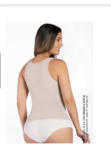 Curveez Damen L Essential Open Bust Seamless Tank Top Nude CUR3568 Shaper Firm - Bild 10 von 10