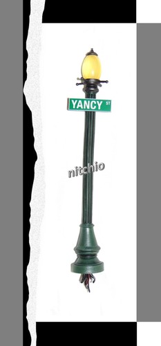 Mezco One:12 Fantastic Four The Thing - BIEGBARER LATERNENMAST STRASSENSCHILD Maßstab 1:12