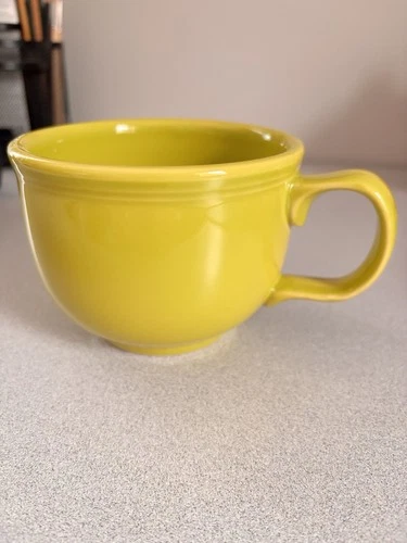 FIESTAWARE FIESTA HLC Ceramic Jumbo Mug Chili/soup Bowl 18 Oz Lemongrass