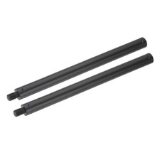 2 Pcs Metal Microphone Stand Extension Tube 3/8" to 1/4", 8.27x0.6 Inch, Black