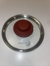 Replacement Lid. 6”. Glass. Stainless Steel.