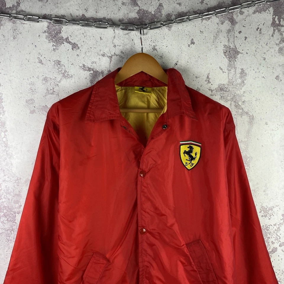 Vintage Ferrari Scuderia Racing Jacket Formula F1 Red Cars Rare Size M - Image 2 of 4