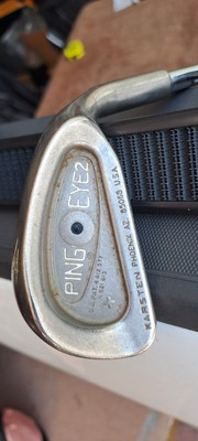 Golf Club PING EYE2 BLACK DOT iron 4 RH S STIFF FLEX Very Good Condition 