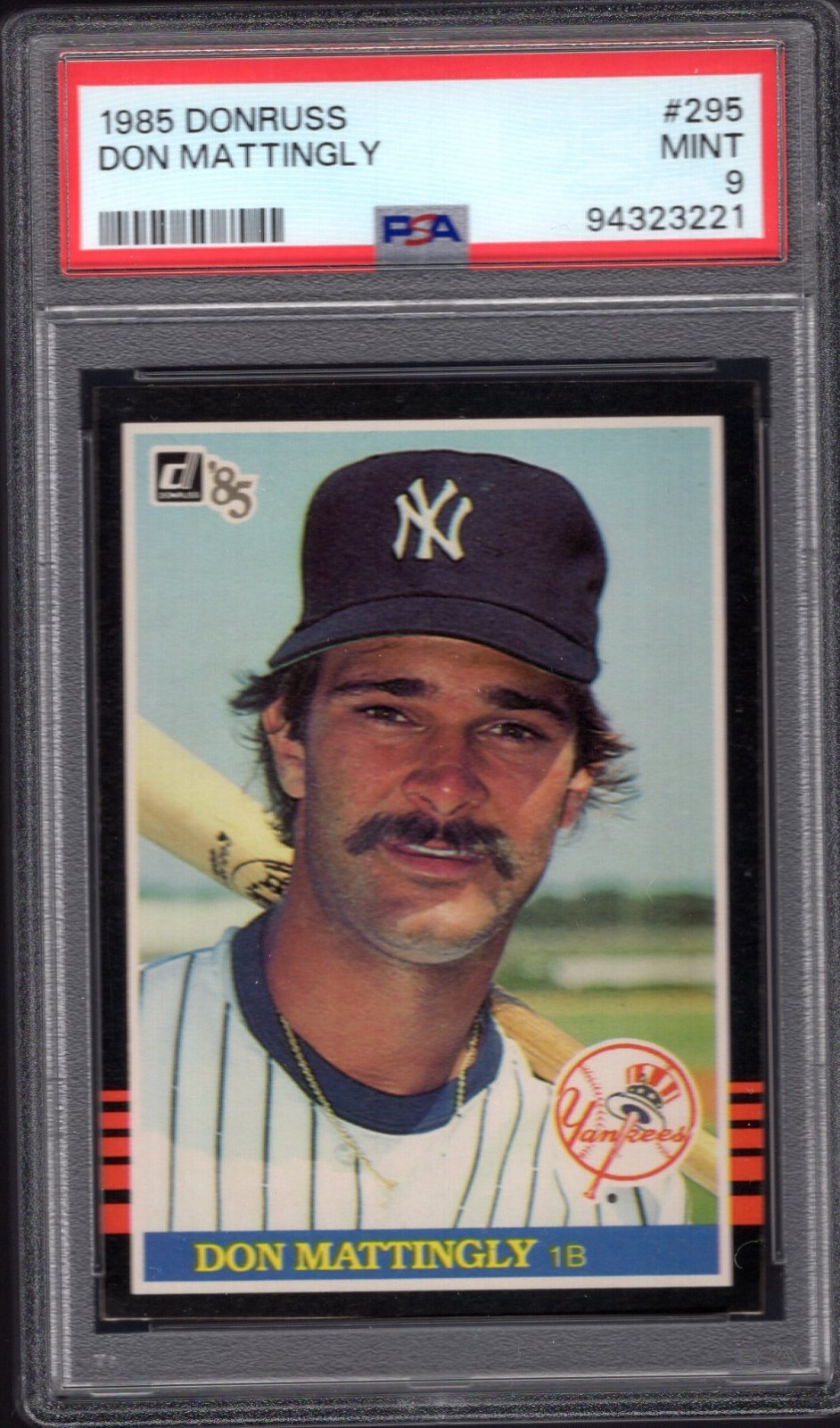 1985 Donruss Don Mattingly #295 -- PSA 9 MINT -- New York Yankees
