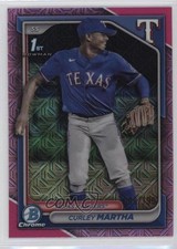 2024 Bowman Chrome Prospects Mega Box Pink Mojo Refractor Curley Martha 05k6