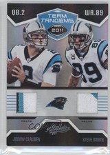 2011 Absolute Memorabilia Spectrum Prime 7/25 Jimmy Clausen Steve Smith #11 0m8