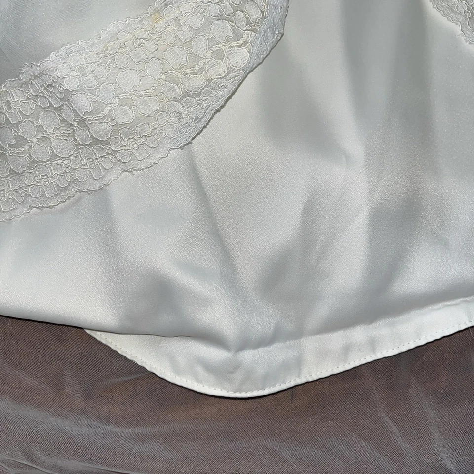 Vestido de novia vintage vestido imperio cintura largo tren capas encaje mangas boho Foto 4 de 4