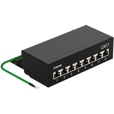 CAT 7 Patchpanel 8 Port Netzwerkkabelverteiler Elektronik Netzwerkswitch