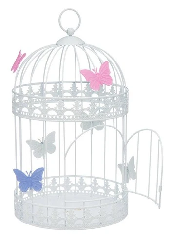 DOLLY PARTON Butterfly White Metal Bird Cage NWT RARE LAST ONE Summer 2026