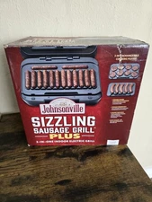 Johnsonville Sizzling Sausage Grill Plus BTG-500 Indoor Electric Grill - New