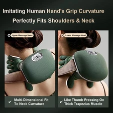 Siaasoo Neck Shoulder Massager,Simulated Human Hand Cervical Trapezius Massager