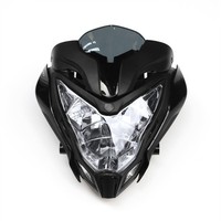 Motorrad Scheinwerfer FüR Bajaj Pulsar 150 200 Mit Leuchtmittel Schwarz