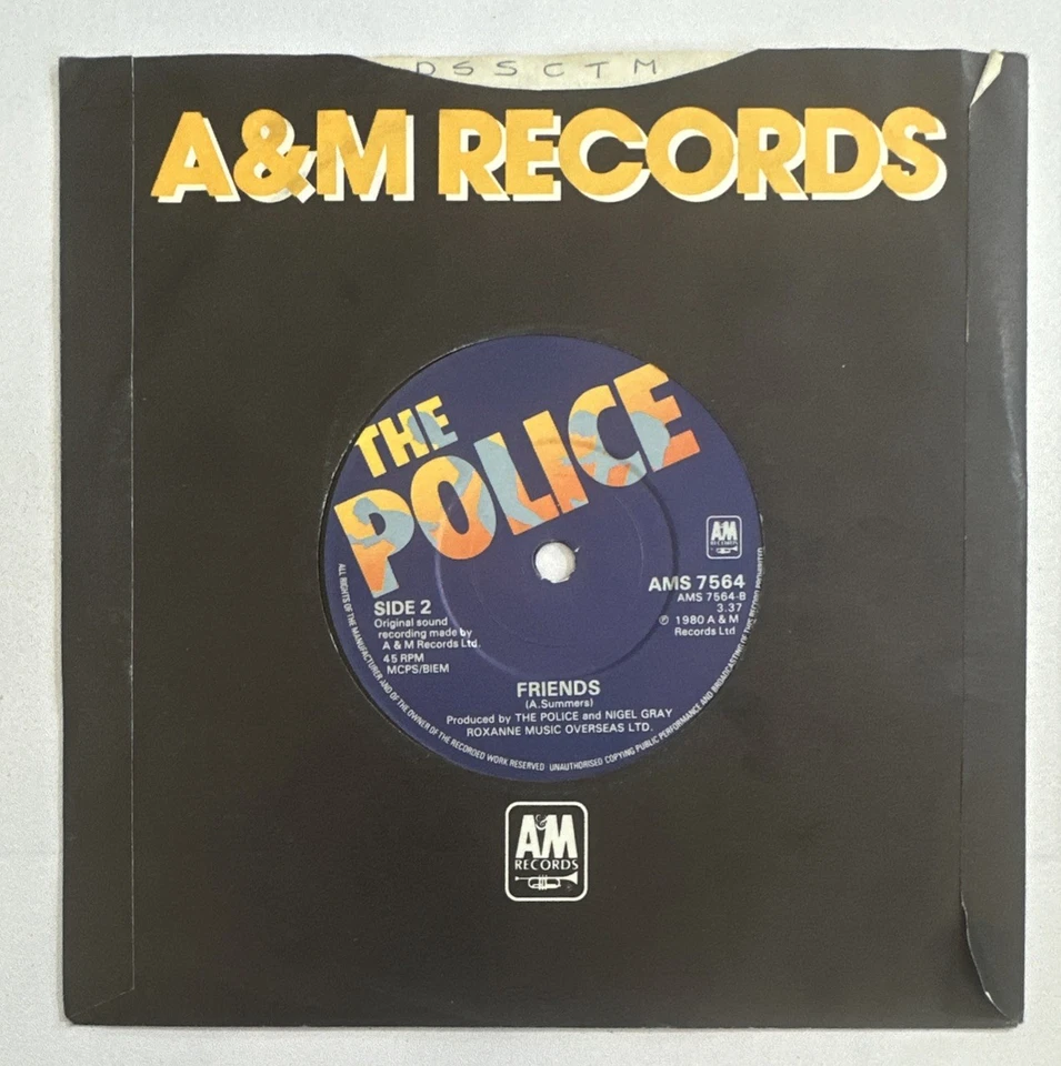 The Police ~ Don't stand so close to me 7” Vinyl Record EX / VG+ - Image 4 of 4