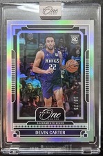 2024-25 Panini One And One Devin Carter 10/75 Base Silver RC Kings #150