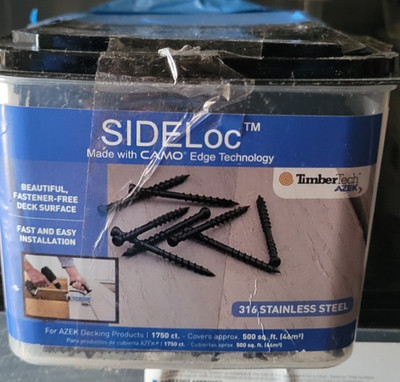 AZEK TimberTech SIDELoc Hidden Deck Screws 2 3/8''  - 316 STAINLESS STEEL -1750CT