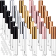 30 Pcs 10ml Lip Gloss Tube Empty Refillable Lip Balm Cosmetic Bottle Container