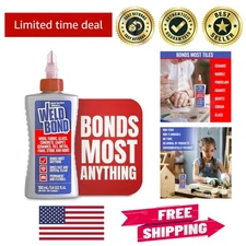Multi-Surface Non-Toxic Glue - Strong Adhesive for Crafts, Wood, Tile, 5.4 oz