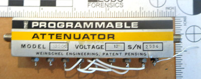 Aeroflex Weinschel Programmable SMA RF Step Attenuator Model 3200-2 Gold Plated